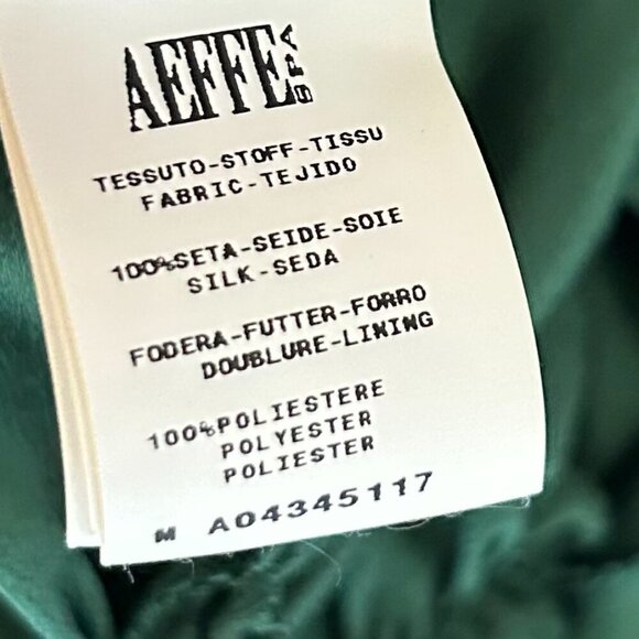 Alberta Ferretti Silk Green Long Sleeve Midi Dress - Picture 9 of 10